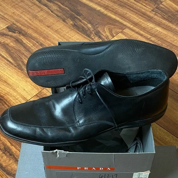 Prada | Shoes | Prada Men Lace Dress Shoes Size 2 | Poshmark display picture 2